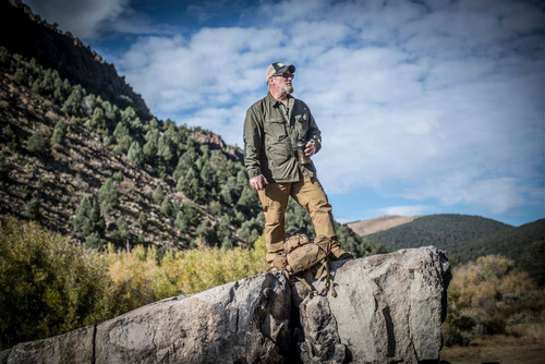 Одяг - Helikon - Футболка Woodsman - Taiga Green / Coyote - KO-WDN-DC-1109A - Тактичні сорочки