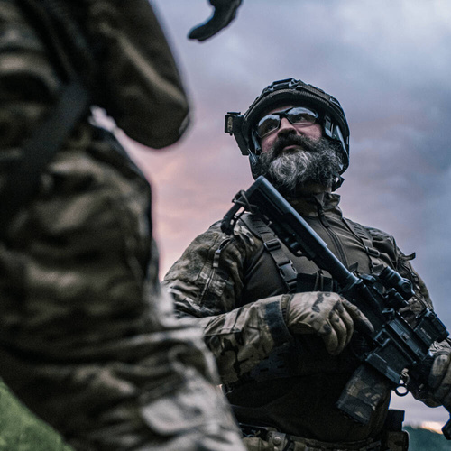 Mactronic - Тактический нашлемный фонарь Storm 1LP - LED RGB - ИК - Olive Drab - THL0051 - Фонарики для шлема - Фонарики