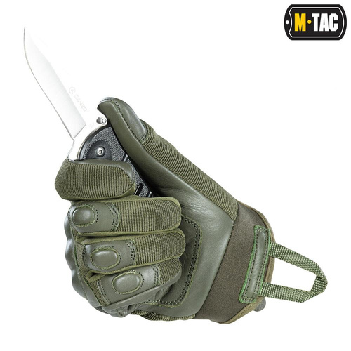 Тактические перчатки - M-Tac - Тактические перчатки Assault Tactical Gloves Mk.4 - Оливковый - 90204001