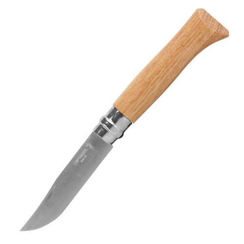 Opinel - Ніж N°8 VRI - Inox - Дуб/Chêne - 002021 - Швейцарські ножі
