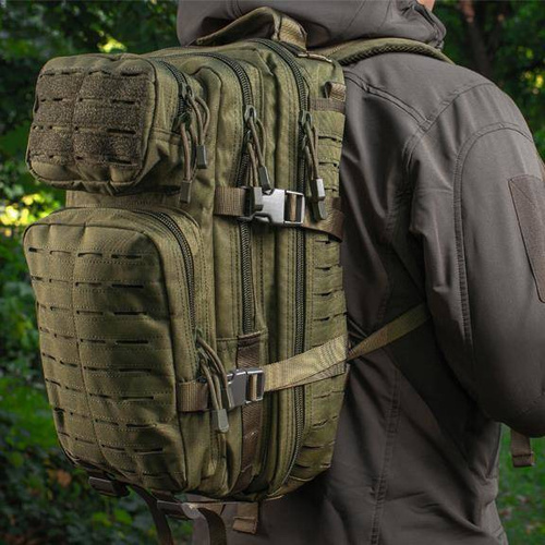 M-Tac - Тактический рюкзак Large Assault Pack Laser Cut - Зеленый - 10335001 - Рюкзаки тактические - Рюкзаки