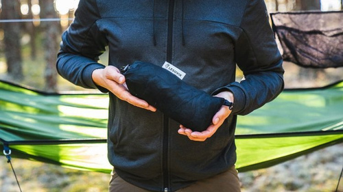 Lesovik - Туристичний гамак DRAKA з москітною сіткою та підвісом SNEKA - Treetop Green - Гамаки - Туризм