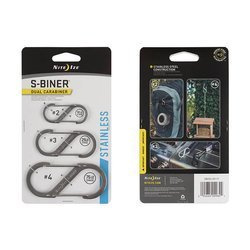 Nite Ize - Карабины S-Biner Set #2, #3, #4 - сталь - SB234-03-11