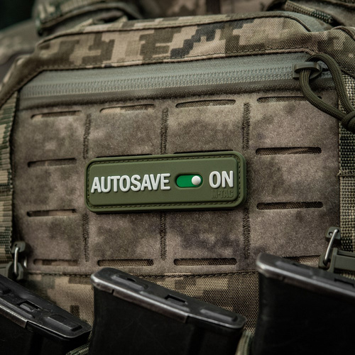 M-Tac - Нашивка ПВХ Autosave - 3D - Olive - 51116701 - Нашивки