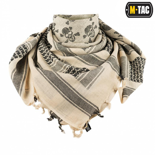 M-Tac - Арафатка-Хустка Shemagh - Pirate Skull - Чёрный / Coyote - 40903004 - Бандани, арафатки, шарфи-труби