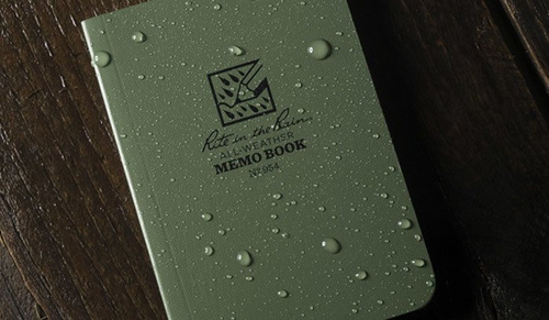Кемпинг - Rite in the Rain - Водонепроницаемая записная книжка - 3 1/2 x 5" - 954 - оливковый - Водонепроницаемые блокноты