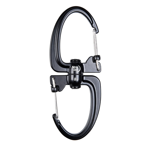Nite Ize - Карабін S-Biner 360 SlideLock Dual Carabiner #4 - чорний - SBLR4-01-R3 - Карабины