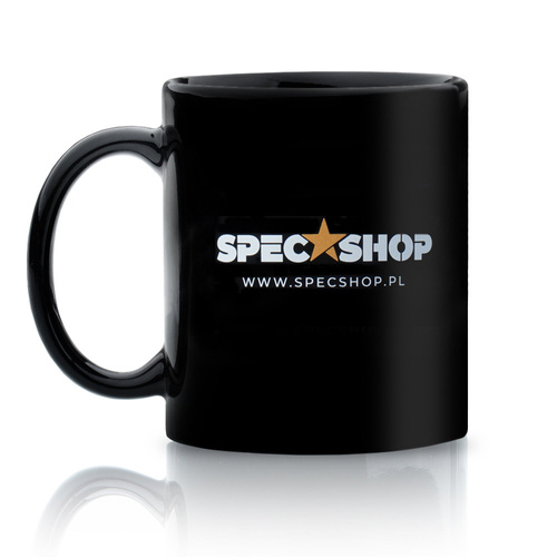 Туристичний посуд - SpecShop.pl - Керамічна кружка SpecShop - 300 мл - Чорний
