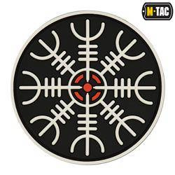 M-Tac - Нашивка 3D PVC Hełm Grozy - чорний / червоний / білий - 51221233