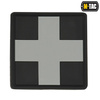 M-Tac - 3D PVC Нашивка Medic Cross Square patch - Black / Grey - 51124211