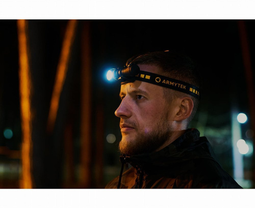 Налобные фонари - Armytek - Rechargeable Flashlight / Headlamp Elf C2 - 1100 lm - Cold Light - F05103C