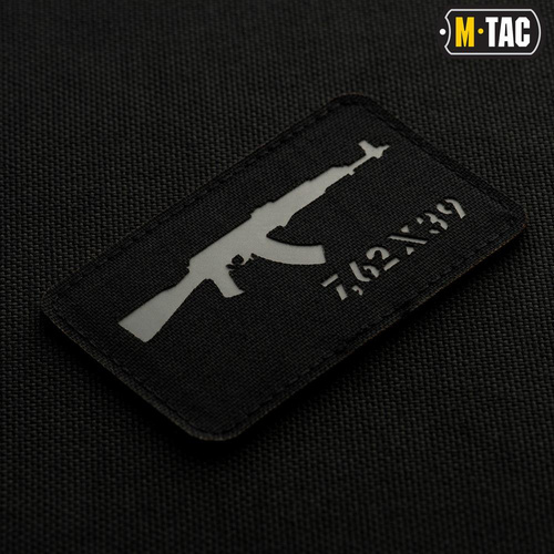 Нашивки - M-Tac - AKM 7.62x39 Laser Cut patch - Black/Grey - 51110211