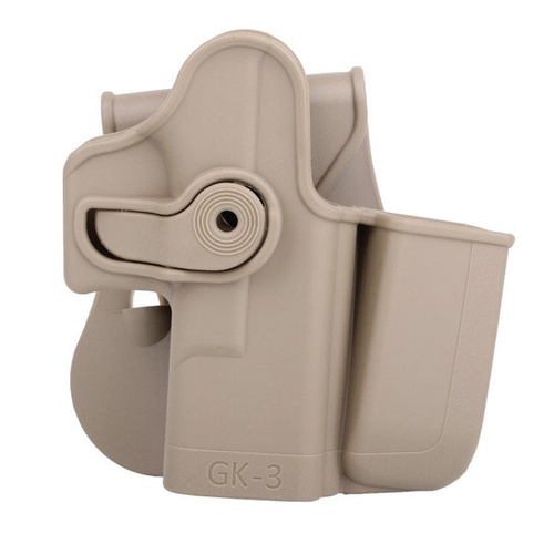 IMI Defense - Полімерна кобура 2-го рівня з кобурою Roto Paddle Holster - Desert Tan - IMI-Z1023 - Кобура на пояс