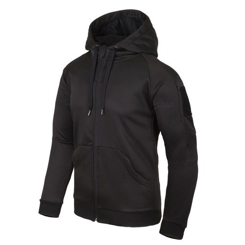 Helikon - Толстовка на блискавці Urban Tactical Hoodie® - поліестер - чорна - BL-UHF-PO-01 - Худі Helikon