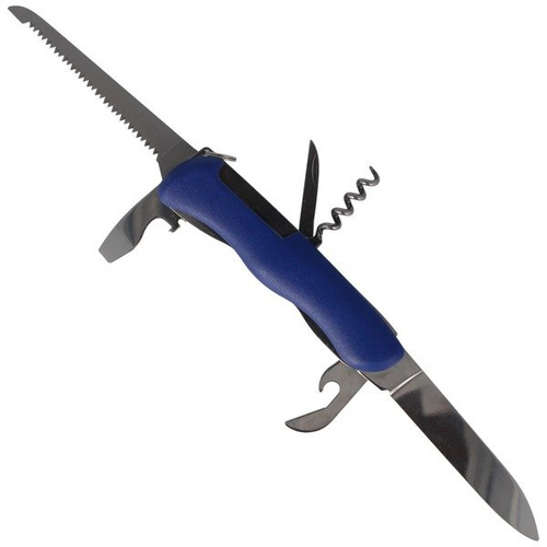 Швейцарські ножі - Mikov - Багатофункціональний ніж Praktik 110 мм - 6 інструментів - Синій - 115-NH-6/AK BLU - Швейцарські ножі