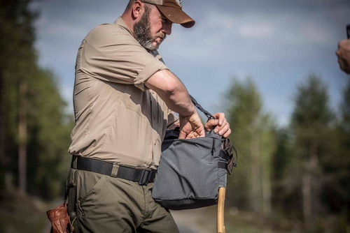 Helikon - Сумка на плече Bushcraft Haversack - 8 л - Olive Green / Чорний - TB-HVS-CD-0201B - Сумки