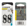 Nite Ize - Карабин S-Biner MicroLock - Чёрный - 2пак - LSBM-01-2R3
