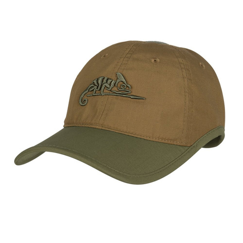 Helikon - Кепка с логотипом - PolyCotton Ripstop - Coyote / Olive Green - CZ-LGC-PR-1102A - Кепки