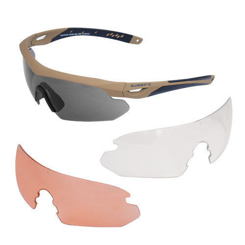 Swiss Eye - Стрілецькі окуляри Nighthawk з комплектом прицілу - Coyote - 40292  - Захисні окуляри