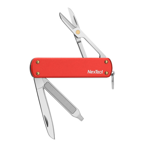 NexTool - Міні-кишеньковий ніж - 4 інструменти - червоний - NE0142-RED - Багатофункціональні ножі