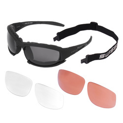 Swiss Eye - Балістичні окуляри Guardian with Visor Set - чорний - 40441