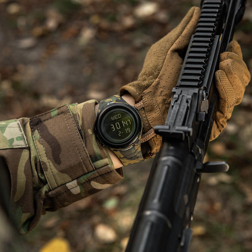 Снаряжение - M-Tac - Тактические часы 2166 - светодиодные - 5 ATM - Камуфляж - 50008030 - Часы