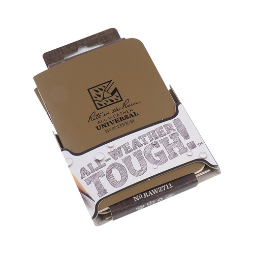 Rite in the Rain - водонепроницаемые блокноты - 3 1/4 x 4 5/8" - 3 шт. - 971TFX-M - Загар - Водонепроницаемые блокноты