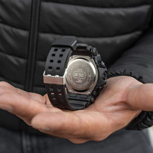 Часы - M-Tac - Тактические часы 2037 - светодиодные - 5 ATM - Черный - 50007002