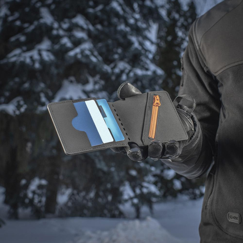 M-Tac - Бумажник Slim Elite Gen.II - черный / оранжевый - 10171835 - Кошельки, футляры для документов - Снаряжение