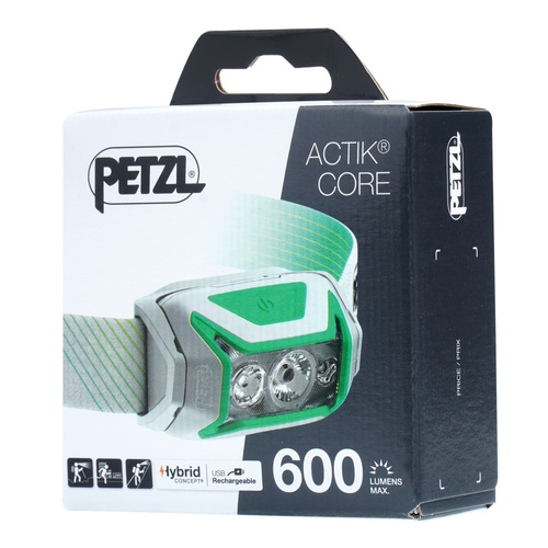 Petzl - Аккумуляторный светодиодный налобный фонарь Actik Core - 600 лм - зеленый - E065AA02 - Налобные фонари