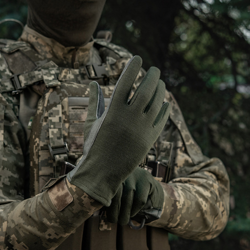 M-Tac - Nomex Sport Leather Тактичні Pукавички - Оливковий - 90317001 - Тактичні рукавиці - Спорядження