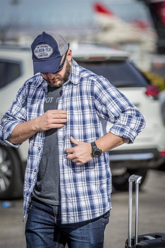 Helikon - Рубашка TRIP Nylon Blend - Indigo Plaid - KO-TRI-NB-P8