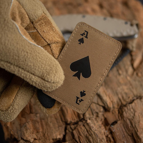 Одяг - M-Tac - нашивка Ace of Spades - Cordura 500D - Coyote / Black - 51109502. - Нашивки