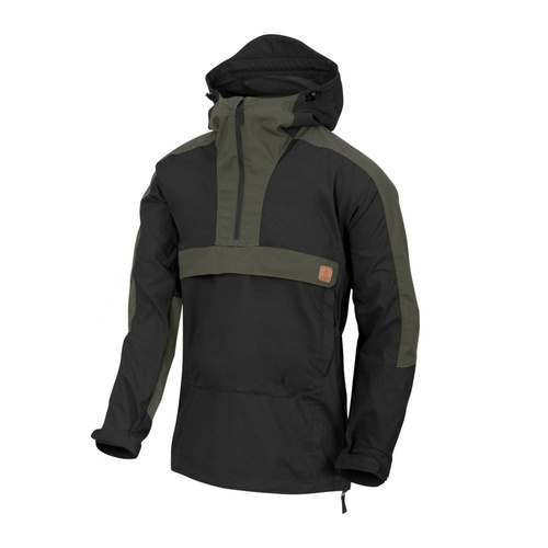 Helikon - Куртка Anorak Woodsman® - Чёрный / Taiga Green - KU-WDN-DC-0109A  - Тактические куртки