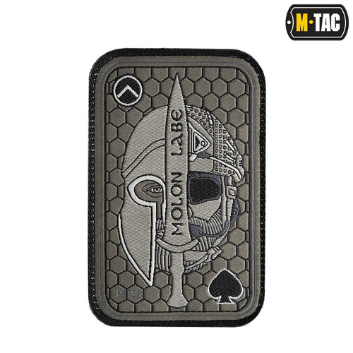 M-Tac - Нашивка Molon Labe Ace - Жаккард - Оливковий - 51126001 - Нашивки