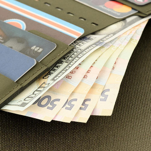 Спорядження - M-Tac - Гаманець Slim Elite Wallet - Ranger Green - 10171023 - Гаманці, футляри для документів