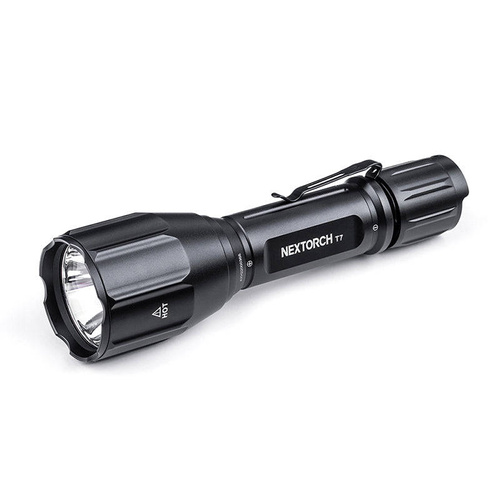 NEXTorch - Світлодіодний тактичний ліхтар T7 V2.0 з акумулятором 2600 mAh - Набір для полювання - 1300 лм - Чорний - T7 HUNTING SET V2.0 - Тактичні ліхтарики