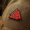 M-Tac - Нашивка 3D PVC Valknut patch -Красный / Чёрный - 51163233