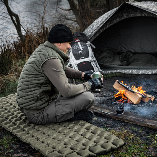 Кемпинг - M-Tac - Матрас, надувной Karimata - 195x60 см - Оливковый - 60018001 - Карематы