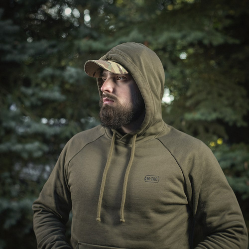 M-Tac - Толстовка хлопковая реглан Hard Tactical Sweatshirt - Dark Olive - 51388048 - Толстовки - Одежда
