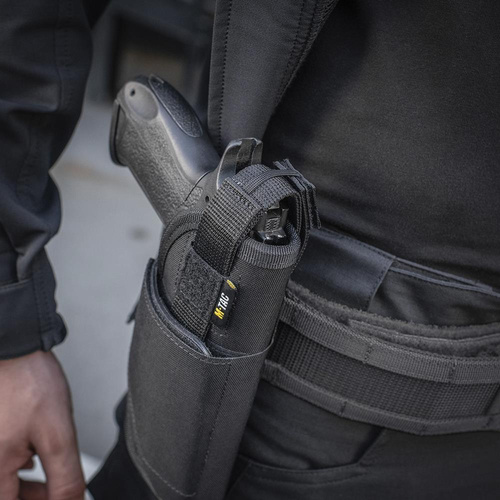 Снаряжение - M-Tac - Кобура универсальная Elite - Левый - Чёрный - 10166002 - Кобуры MOLLE