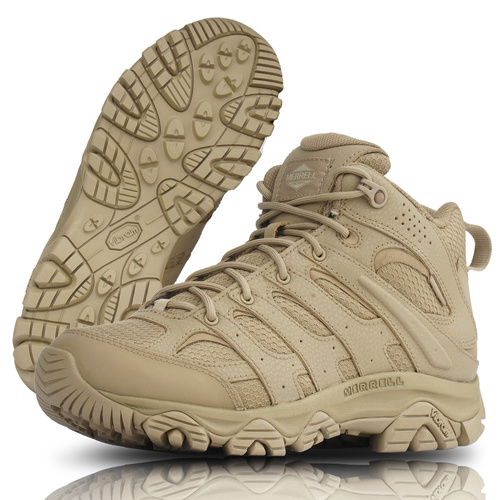 Merrell - Тактичні Черевики Moab 3 Mid Tactical Response Waterproof - Coyote - J004111 - Тактичне взуття