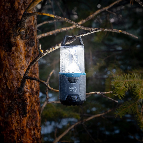 Фонарики - Nite Ize - Radiant® RL3™ PowerSwitch™ Rechargeable Camping Light - 500 lm - Gray / Blue - RL3-03-R8 - Фонарики на аккумуляторе