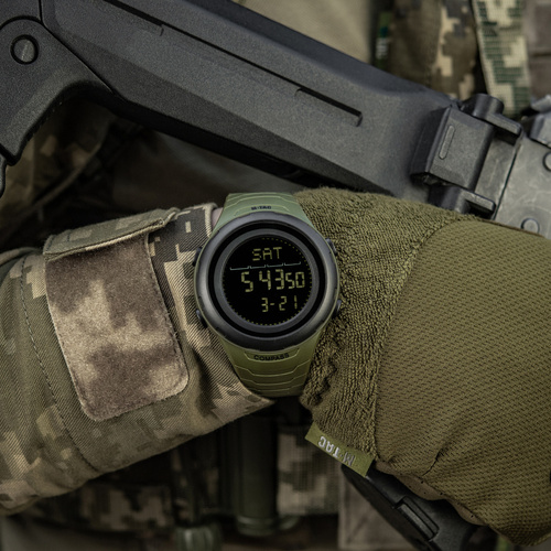 M-Tac - Тактичний годинник 2166 - LED - 5 ATM - Зелений - 50008001 - Годинники - Спорядження