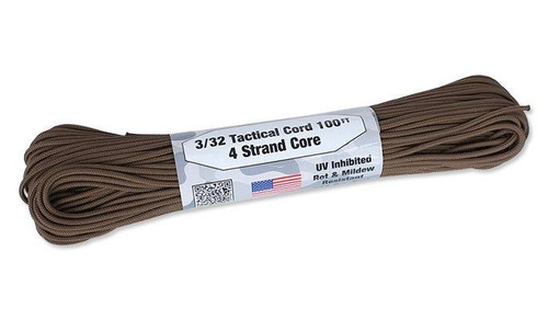 Atwood Rope MFG - Тактический шнур 3/32 - 2,2 мм - Brązowy - 30,48 м - Паракорд