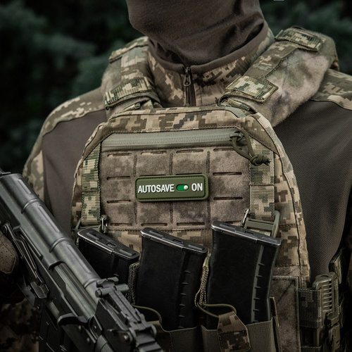 M-Tac - Нашивка ПВХ Autosave - 3D - Olive - 51116701 - Нашивки - Одежда