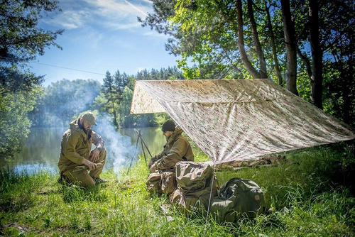 Helikon - Брезент, бівуачне полотно Supertarp Small® - 250 x 200 см - Earth Brown - PO-STS-PO-0A - Гамаки