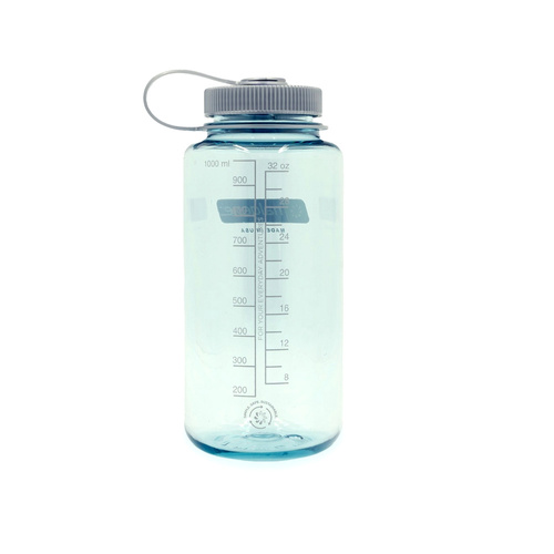 Бутилки для води, гідратори, казанки - Nalgene - Пляшка для води Wide Mouth Sustain 32 унції - отвір 63 мм - 1,1 л - Seafoam - 2020-1632