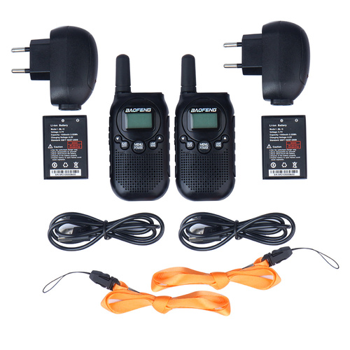 BaoFeng - Рація / walkie talkie PMR BF-T6 Panda - 0.5 Вт - Чорна - 2 шт. - Рації - Спорядження