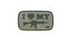 101 Inc. - 3D нашивка - I Love My M4 - Green OD